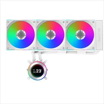 COOLERS CPU AIO LIAN LI HydroShift II LCD 360CL ARGB, 3x120mm ARGB fans, LCD-C Display 2.1" IPS, White, GHS2LCD36RW