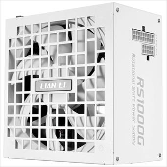 PSU 1000W LIAN LI GOLD RS1000G 80+ GOLD ATX 3.1, 90 deg. AC INLET, FULL MODULAR WHITE, RS1000G.W000