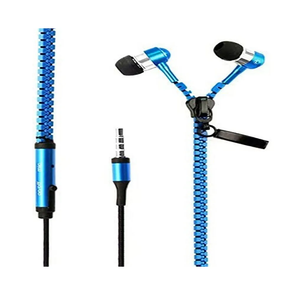 Zipper Earphone with microphone