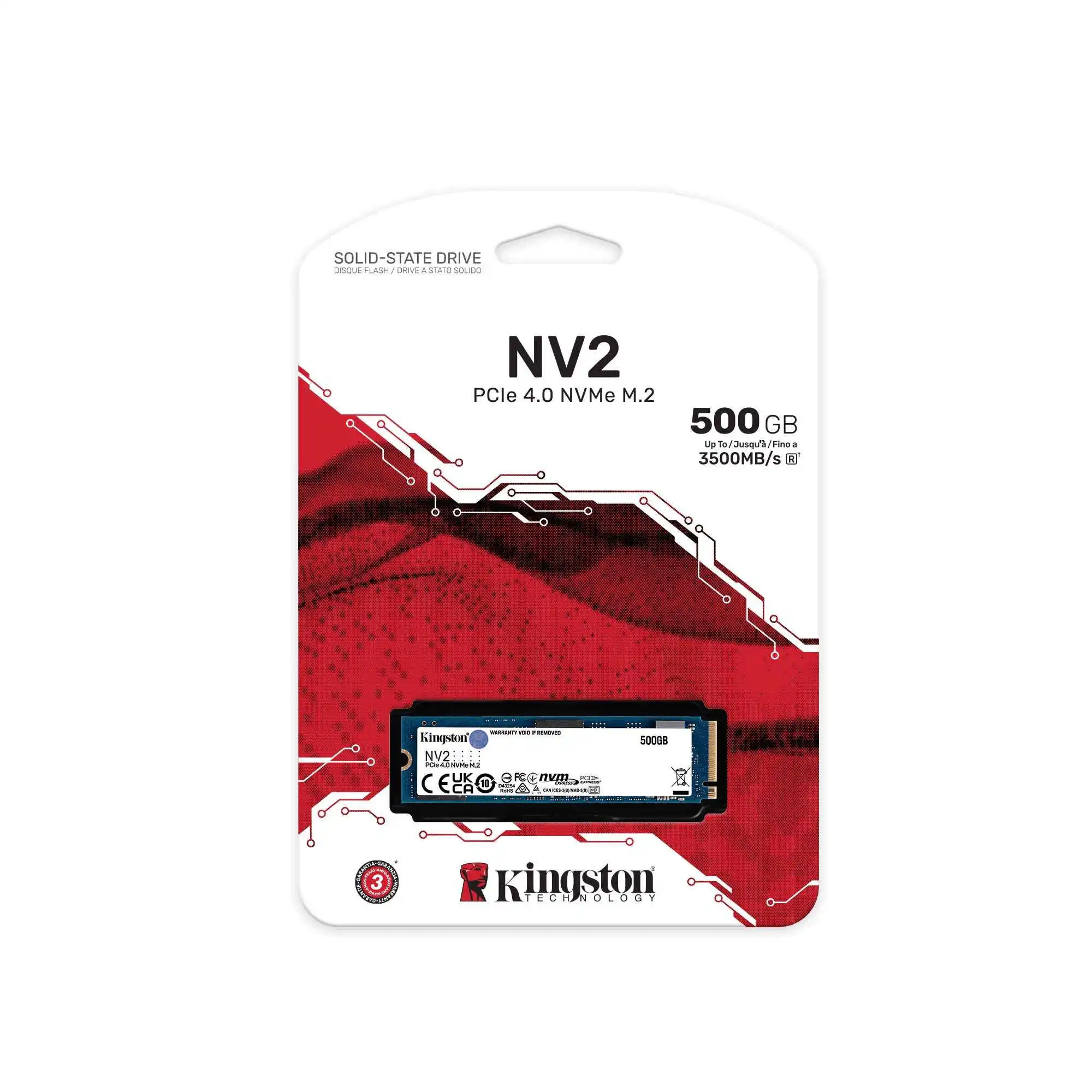 Kingston 500GB NV2 NVMe PCIe SSD