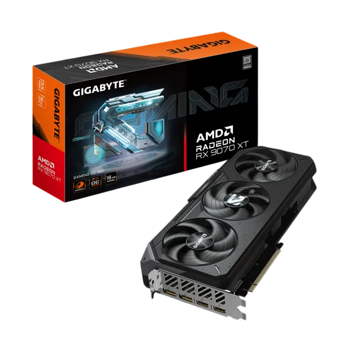 GPU Gigabyte Radeon RX 9070 XT GAMING OC 3 Fan 16GB GDDR6 2xDP/2xHDMI